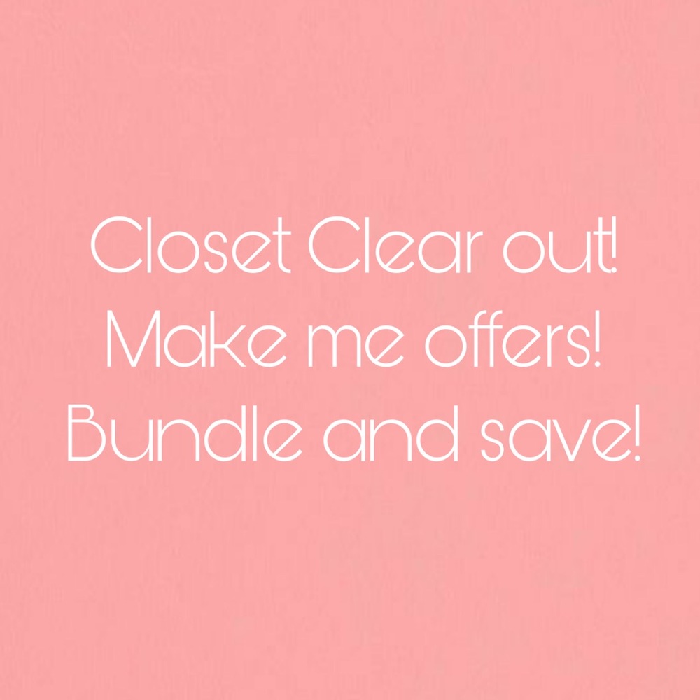 Closet clear out!